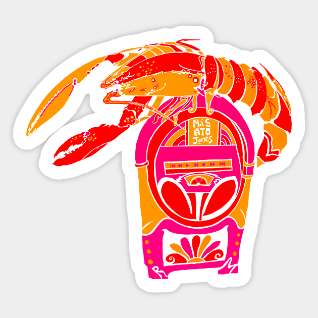 Rock Lobster Sticker by masatojones